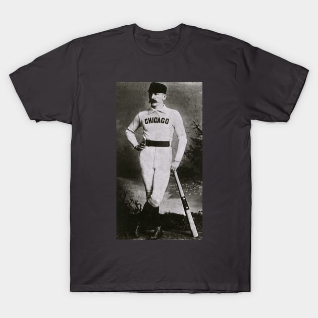 Vintage Sports Photo, Chicago Baseball Player T-Shirt by MasterpieceCafe